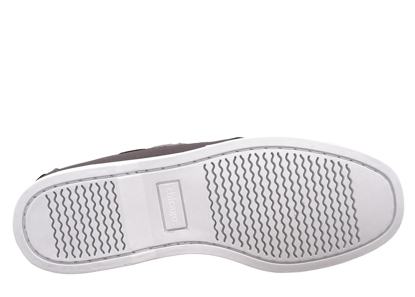 Chicago Δερμάτινα Ανδρικά Boat Shoes Γκρι - Image 3
