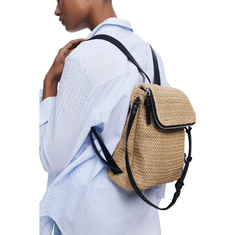Desigual - Raffia Τσάντα Backpack Γυναικεία - Image 4
