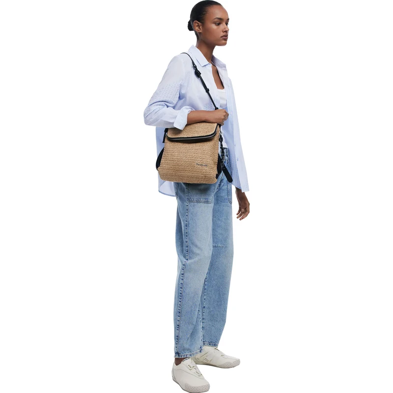 Desigual - Raffia Τσάντα Backpack Γυναικεία - Image 5