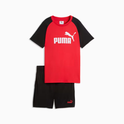Puma - Essentials No. 1 Logo Poly Tee and Shorts Set Youth