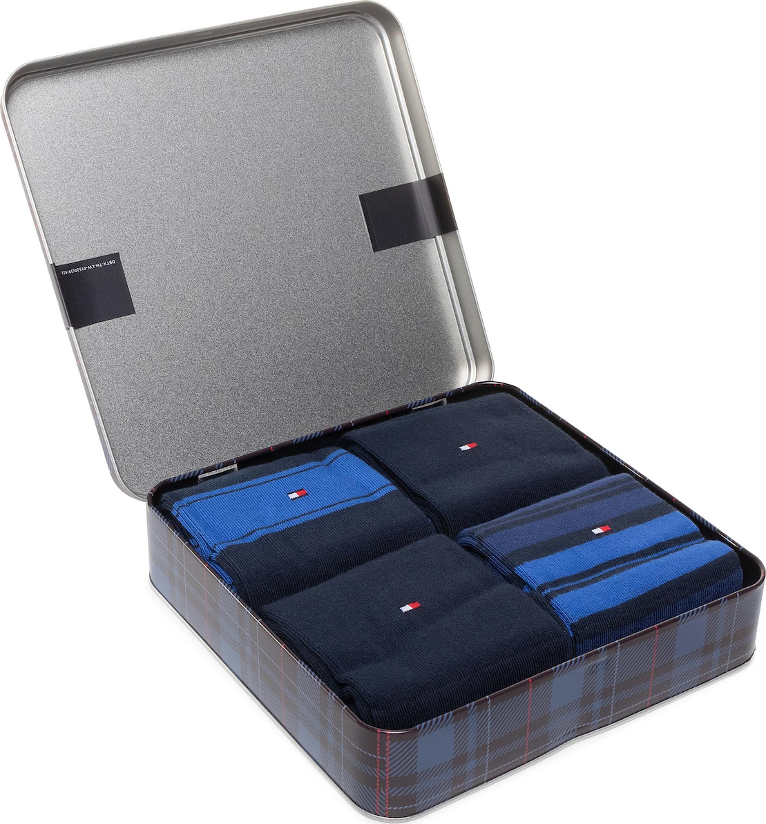 Tommy Hilfiger - Ανδρικές Κάλτσες με Σχέδια Μπλε 4Pack