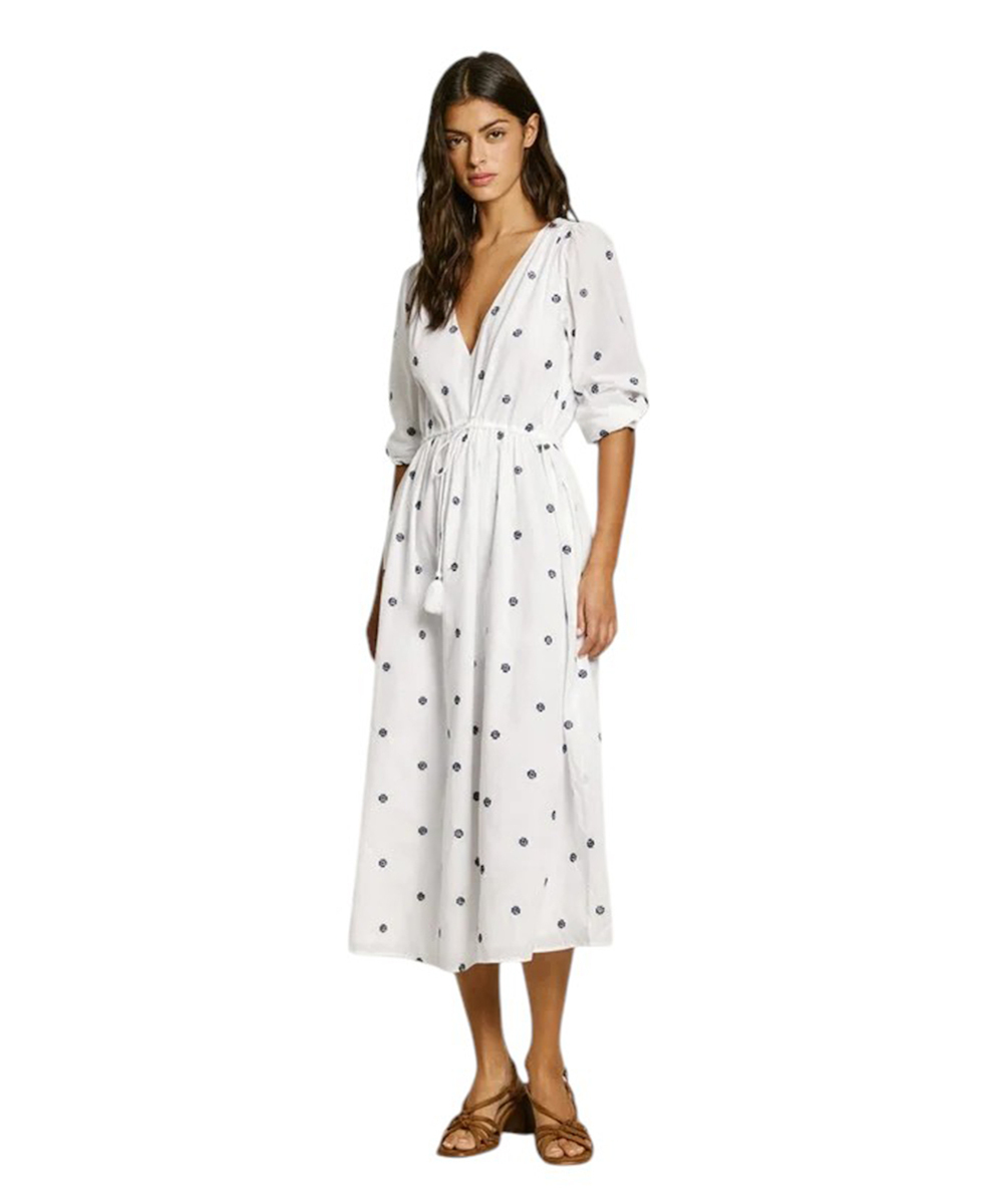 Pepe Jeans - Dress Καλοκαιρινό Midi Σεμιζιέ Φόρεμα