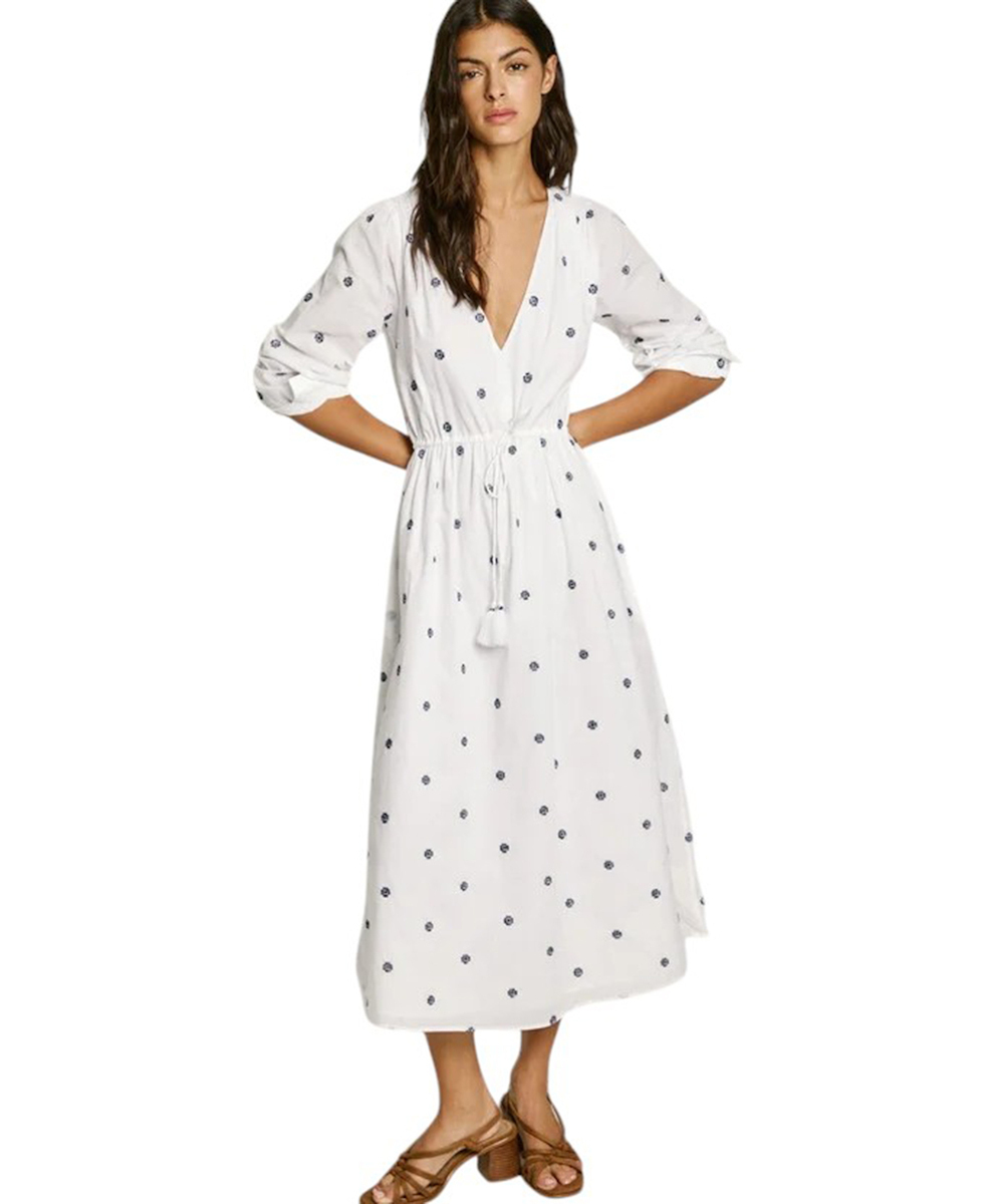 Pepe Jeans - Dress Καλοκαιρινό Midi Σεμιζιέ Φόρεμα - Image 3