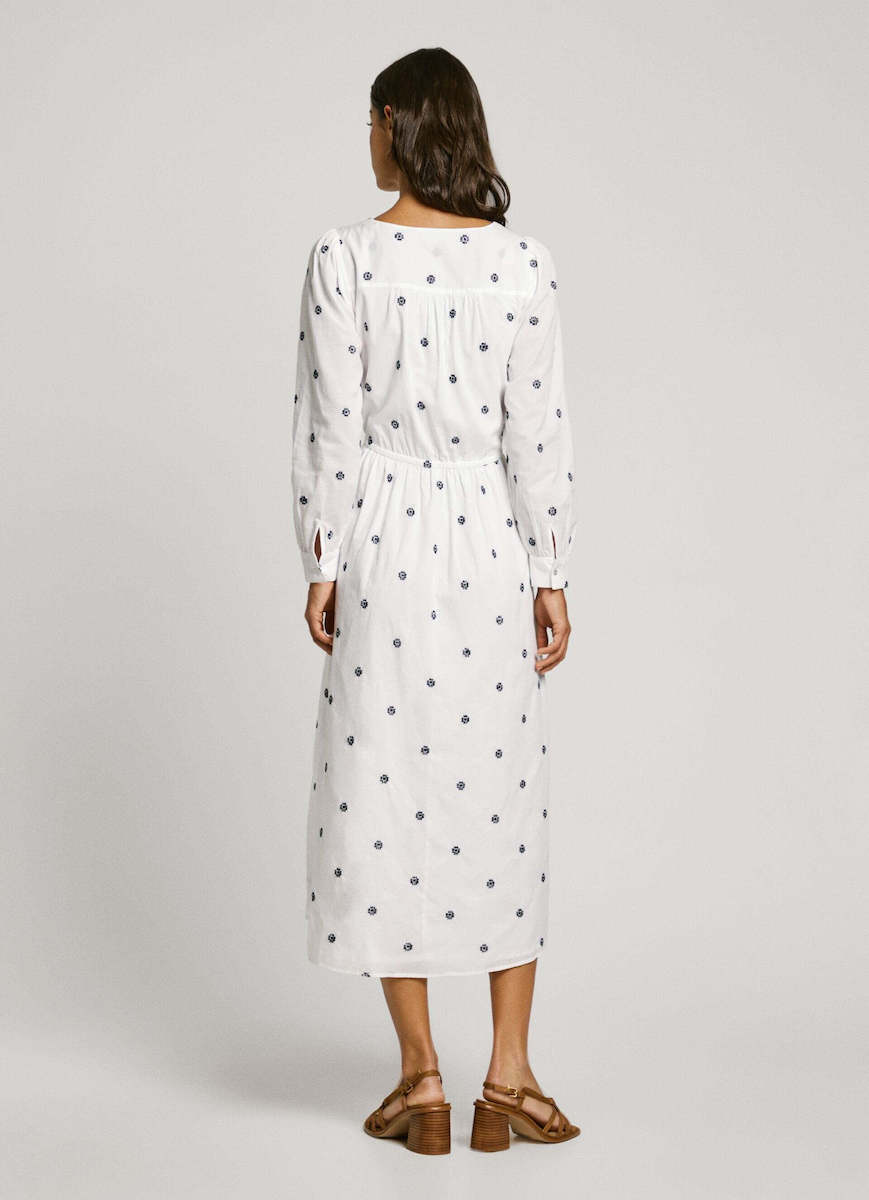 Pepe Jeans - Dress Καλοκαιρινό Midi Σεμιζιέ Φόρεμα - Image 5