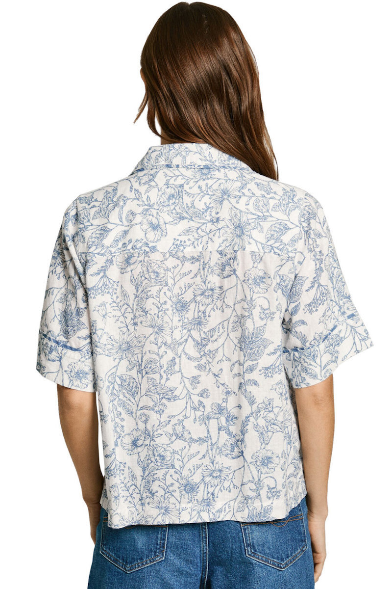Pepe Jeans - Κοντομάνικο Λινό Πουκάμισο Floral - Image 2