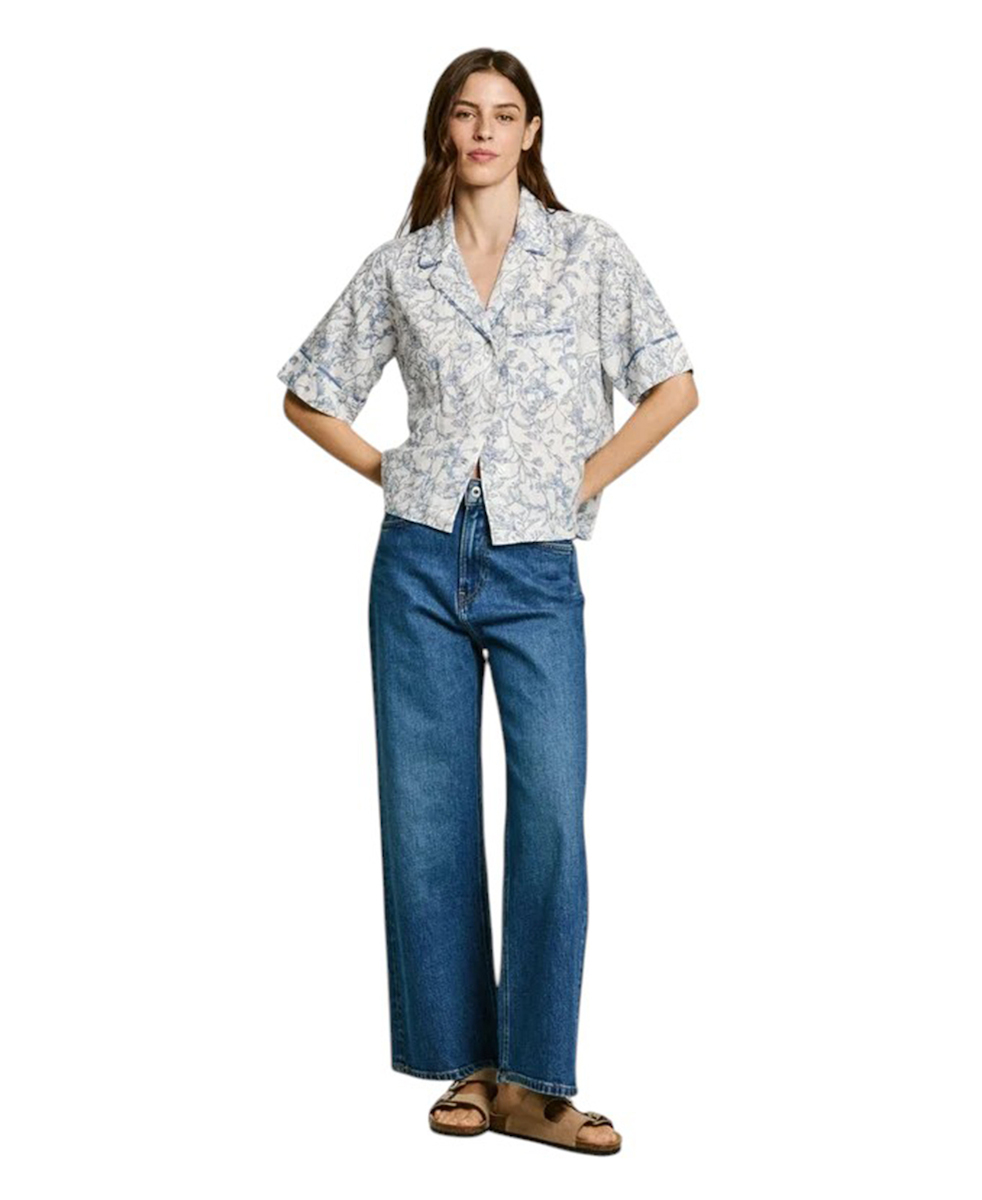 Pepe Jeans - Κοντομάνικο Λινό Πουκάμισο Floral - Image 3