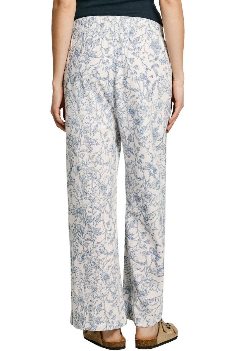 Pepe Jeans - Γυναικεία Λινή Παντελόνα με Λάστιχο Floral - Image 2