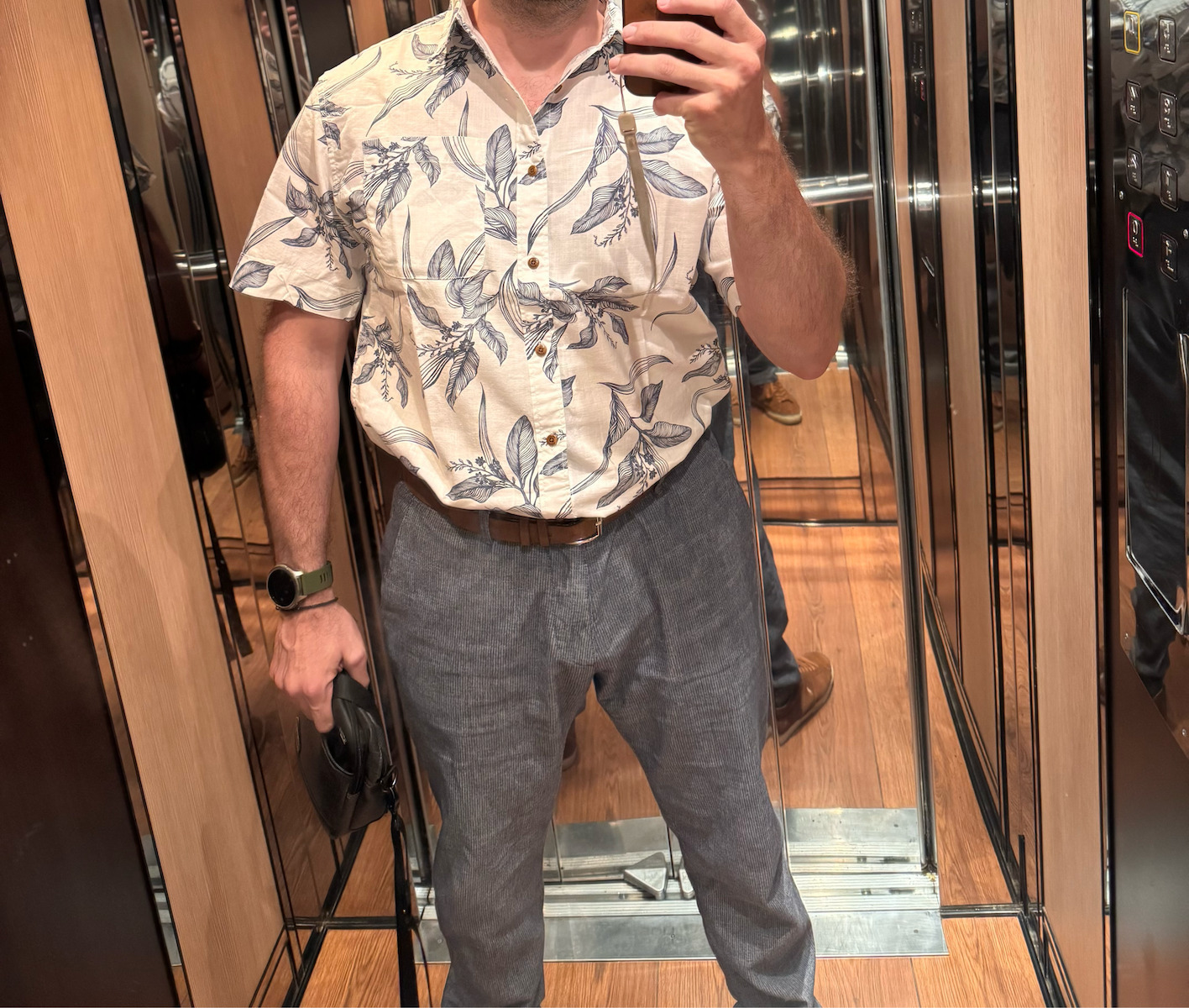 Superdry - Vintage Loom Κοντομάνικο Λινό Πουκάμισο σε Κανονική Γραμμή Floral - Image 4