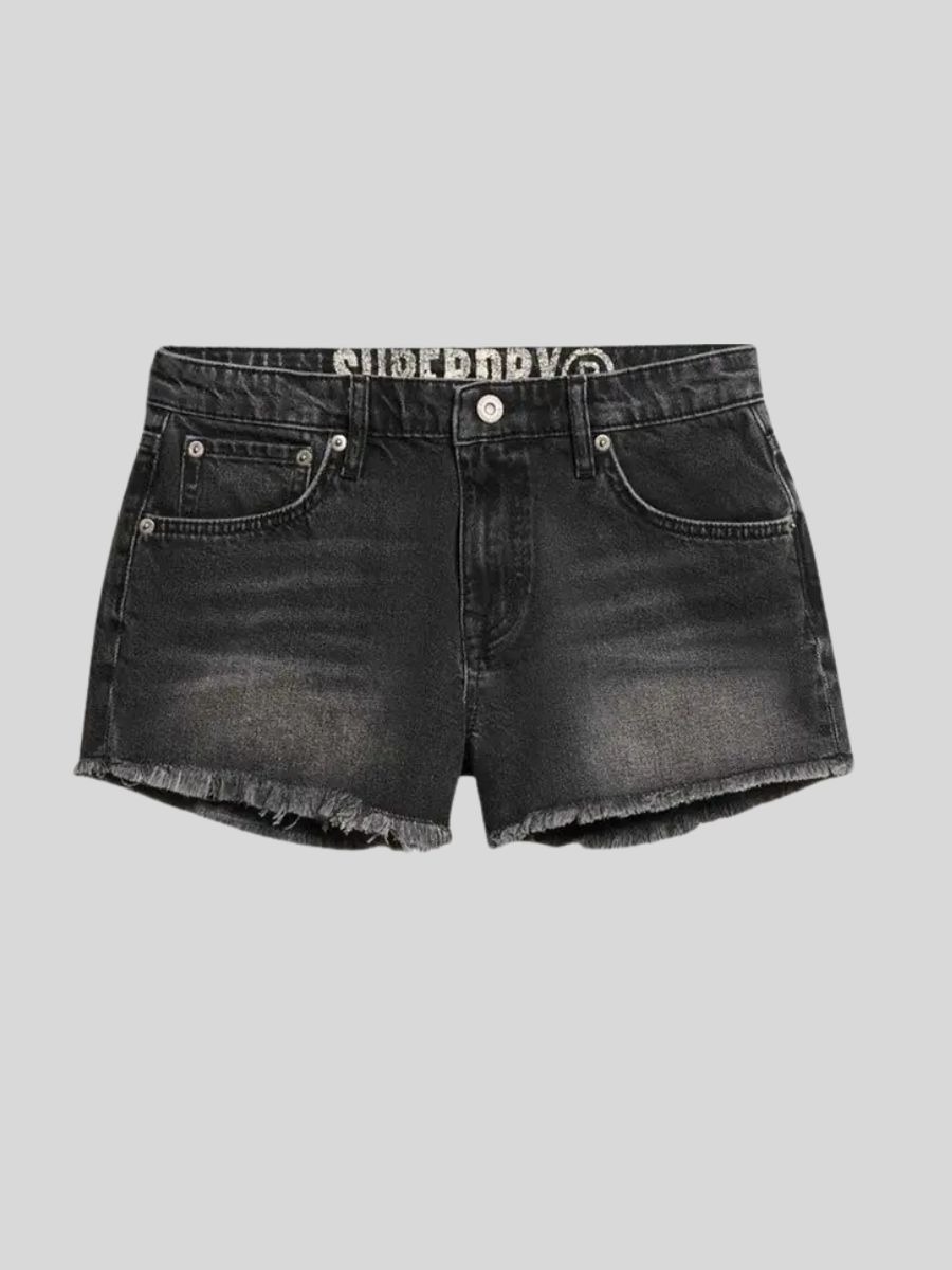 Superdry - D3 Ovin Mid Rise Denim Hot Short - Image 3