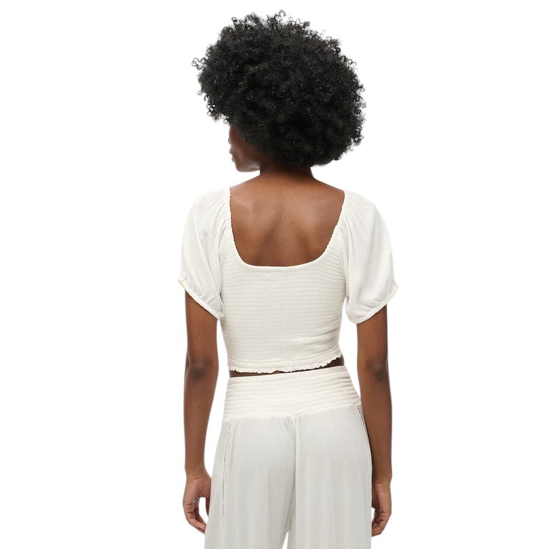 Superdry - D2 Ovin SS Smocked Woven Top - Image 2