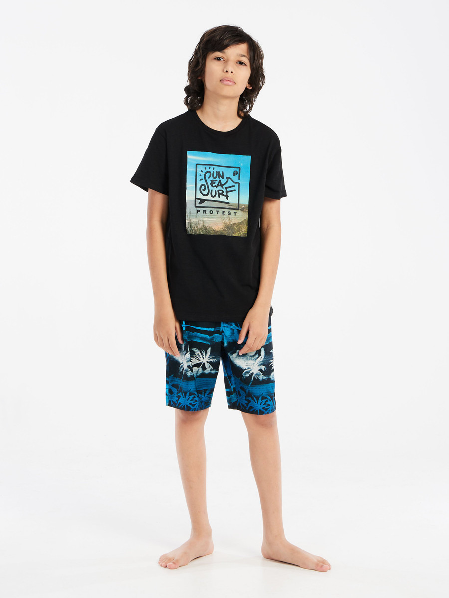 PROTEST - Prtpeter Jr T-Shirt ΜΑΥΡΟ - Image 3