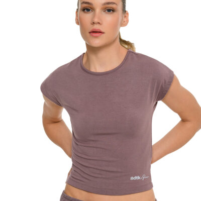 BodyTalk - Γυναικείο Crop Top Κοντομάνικο