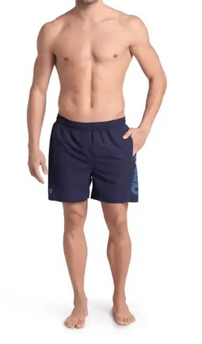 Arena Ανδρικό Μαγιό - Fundamentals Arena Logo Boxer - 006444-781 - Blue Denim - Image 3