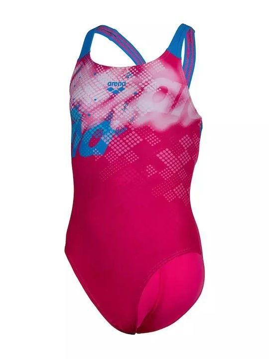 Arena Παιδικό Μαγιό Για Κορίτσια - Splash Point Swimsuit V Back - 007225-900 - Pink - Image 3