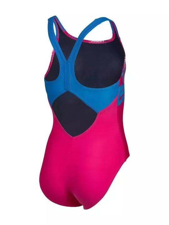 Arena Παιδικό Μαγιό Για Κορίτσια - Splash Point Swimsuit V Back - 007225-900 - Pink - Image 4