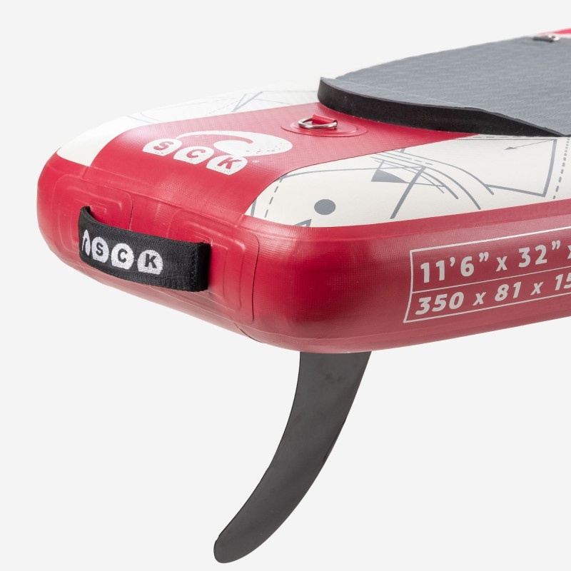 SCK Φουσκωτή Σανίδα SUP Πακέτο 350cm - Mare Nero - 0102-116049 - Red - Image 3