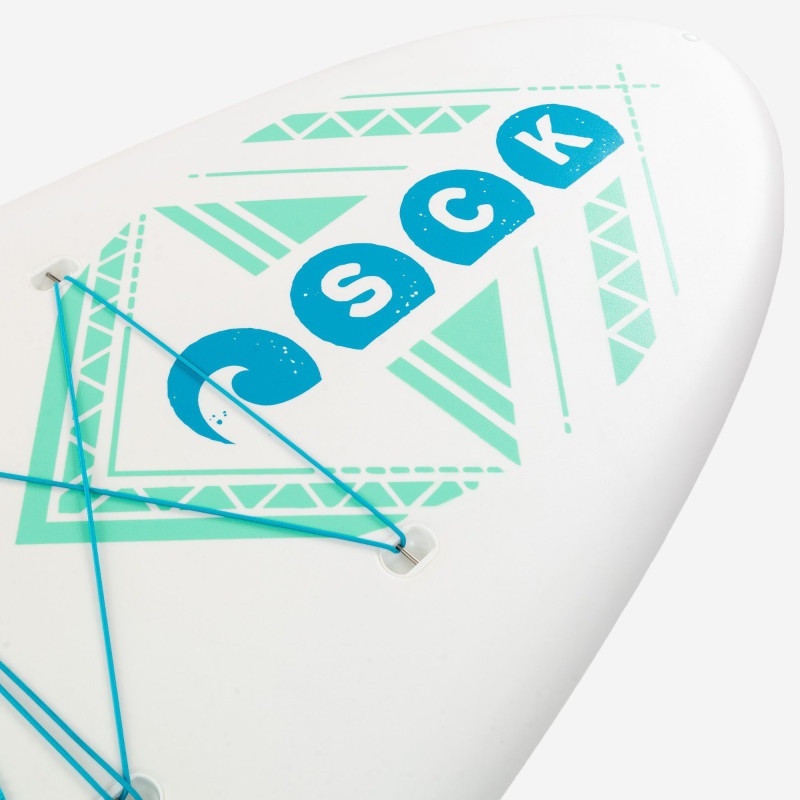 SCK Σανίδα SUP HDPE Με EPS Πυρήνα 330cm - Vivere - 0103-101071 - White/Lightblue - Image 5