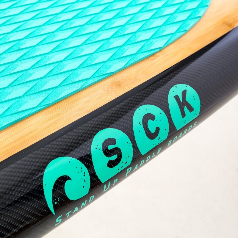 SCK Σανίδα SUP Bamboo 350cm - Carbon Silica - 0103-116112519 - Turquoise - Image 3