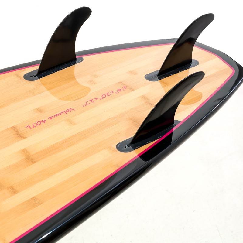 SCK Σανίδα Surf Epx Bamboo 7’2'' - 0106-728425 - Black-Ruby - Image 7