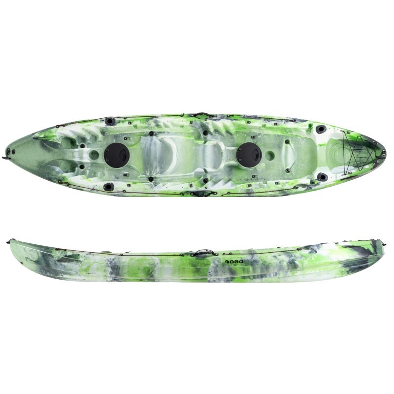 SCK Θαλάσσιο Καγιάκ 2+1 Θέσεων - Nereus Hd - 0201-371278 - Green-White-Black - Image 2