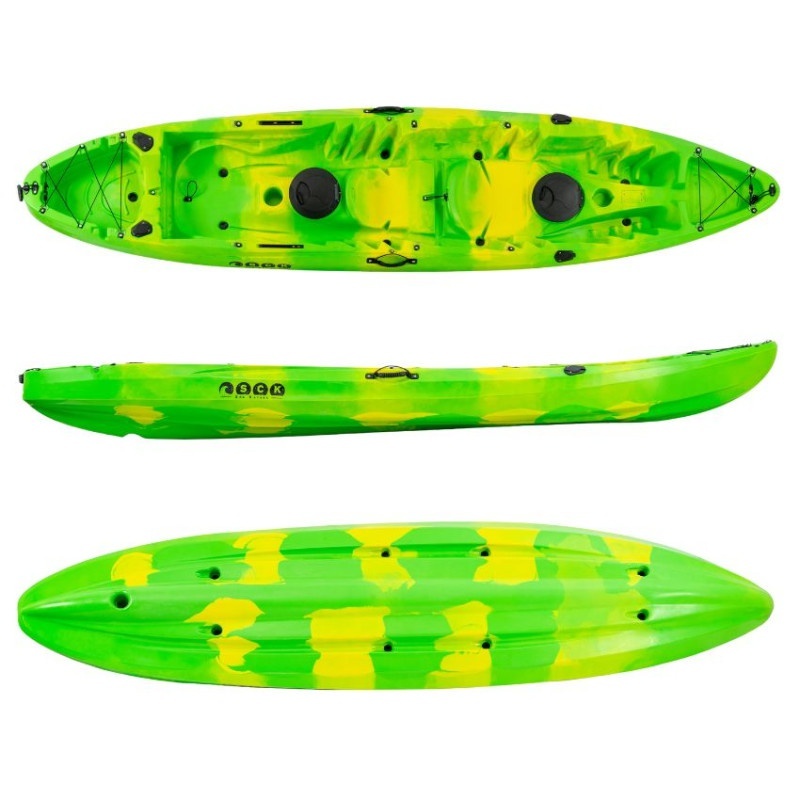 SCK Θαλάσσιο Καγιάκ 2+1 Θέσεων - Nereus Hd - 0201-37152 - Green-Yellow - Image 2