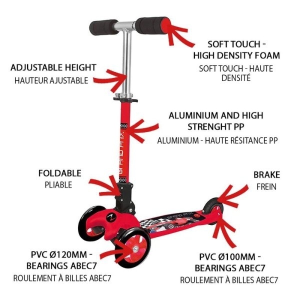 Nextreme Πατίνι - Adventure Kid Grand Prix Scooter Nextreme - Red - 07-432-021 - Image 2
