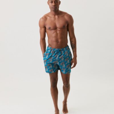 Bjorn Borg Ανδρικό Μαγιό - Borg Print Swim Shorts - BB Parasoll - 10000792-PD399