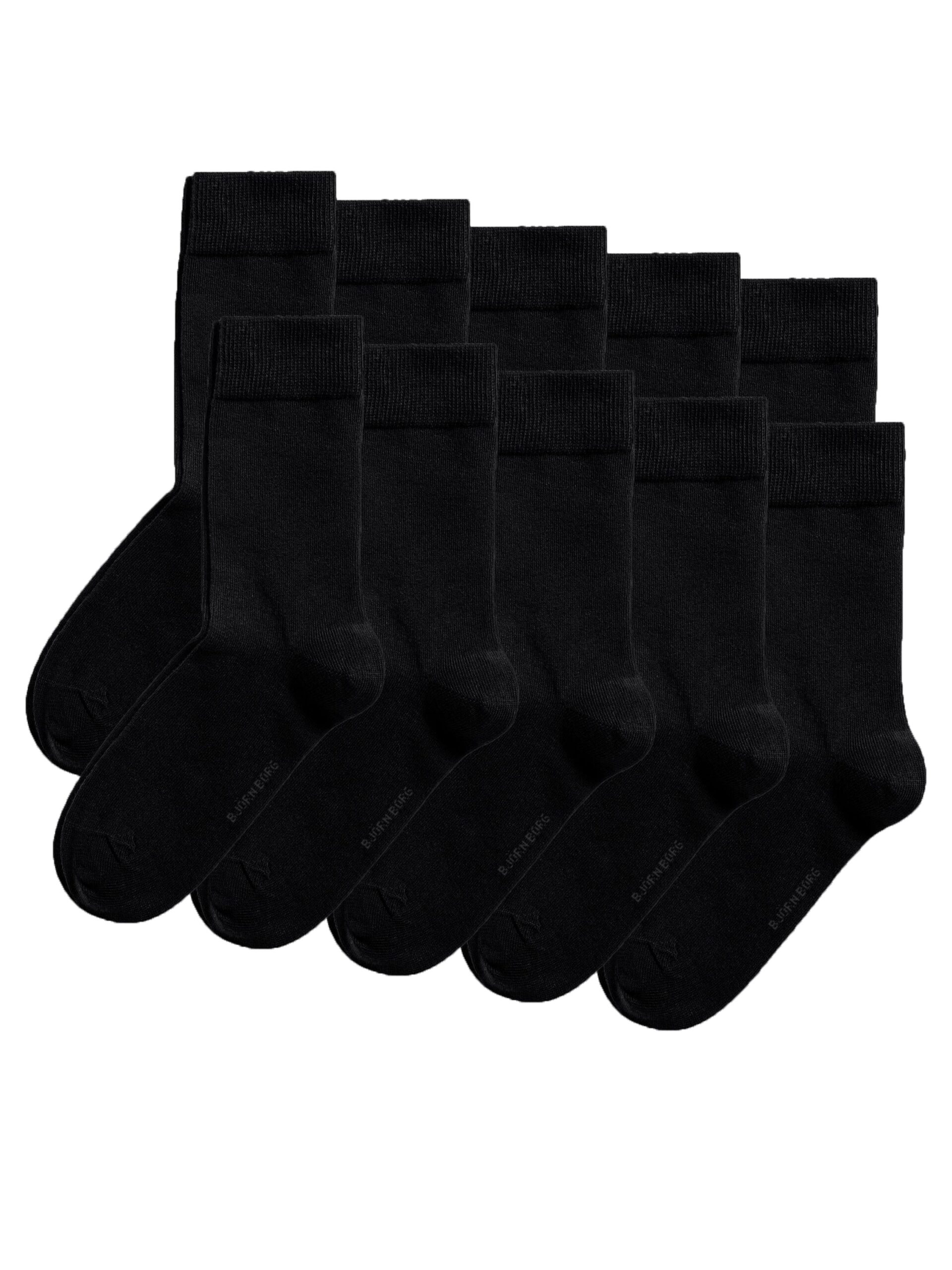 Bjorn Borg Κάλτσες Unisex 10 τεμ. - Essential Ankle Sock 10p - 10001228-MP001 - Black