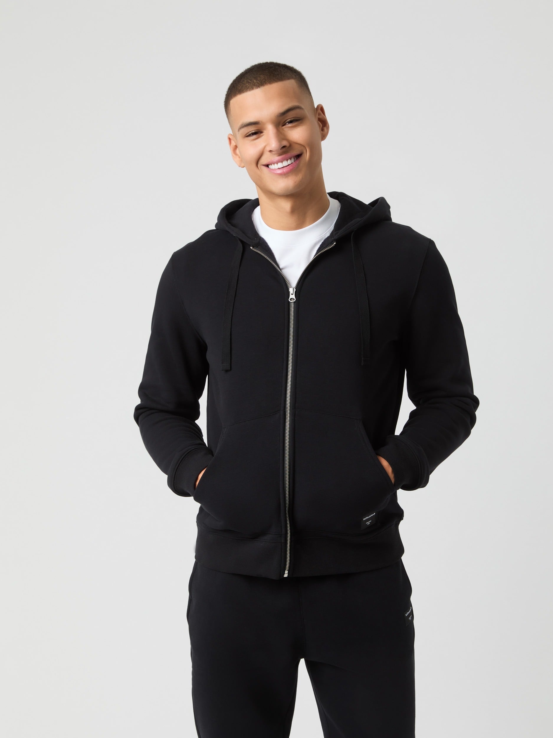 Bjorn Borg Ανδρική Ζακέτα Με Κουκούλα - Centre Zip Hoodie - 10003915-BK001 - Black Beauty