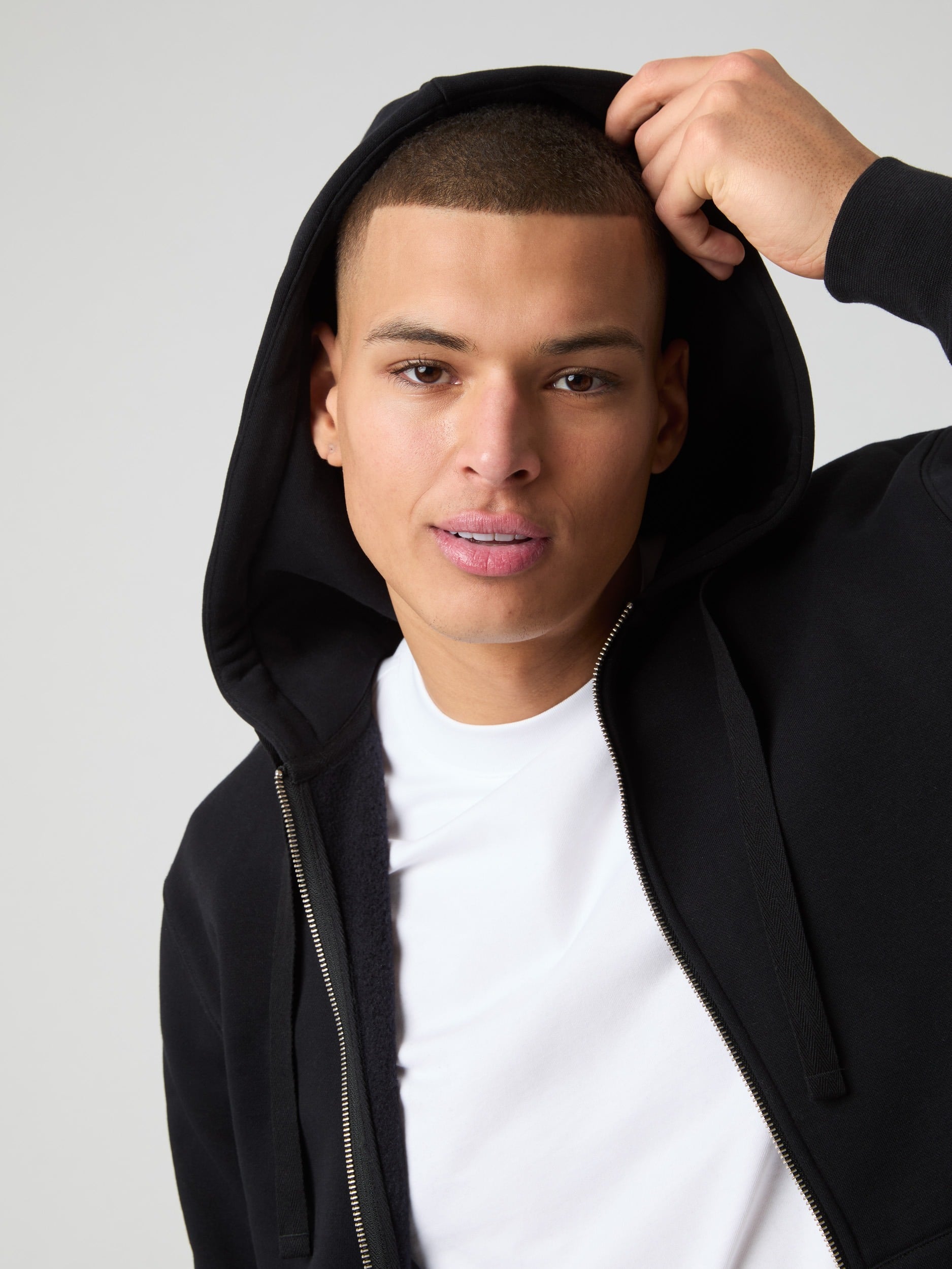 Bjorn Borg Ανδρική Ζακέτα Με Κουκούλα - Centre Zip Hoodie - 10003915-BK001 - Black Beauty - Image 5