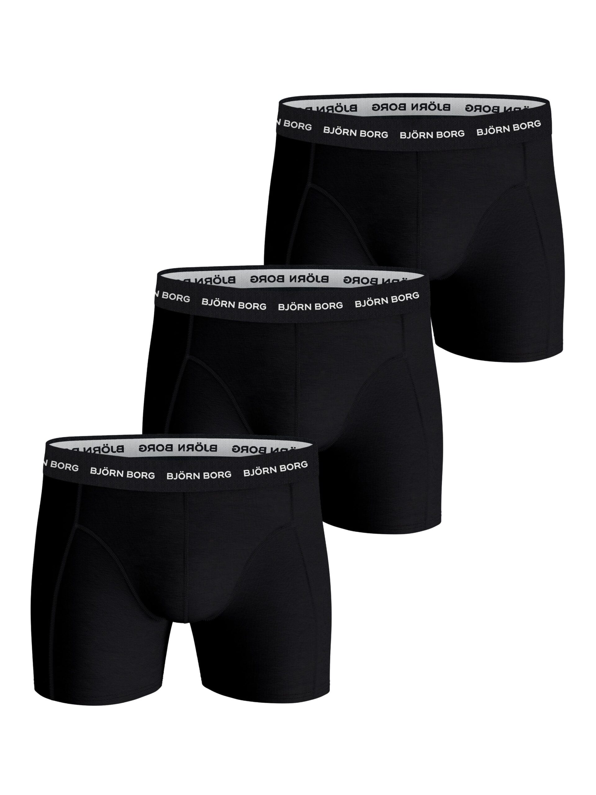 Bjorn Borg Ανδρικά Εσώρουχα 3τεμ. - Cotton Stretch Boxers 3p - 10004232-MP001 - Black
