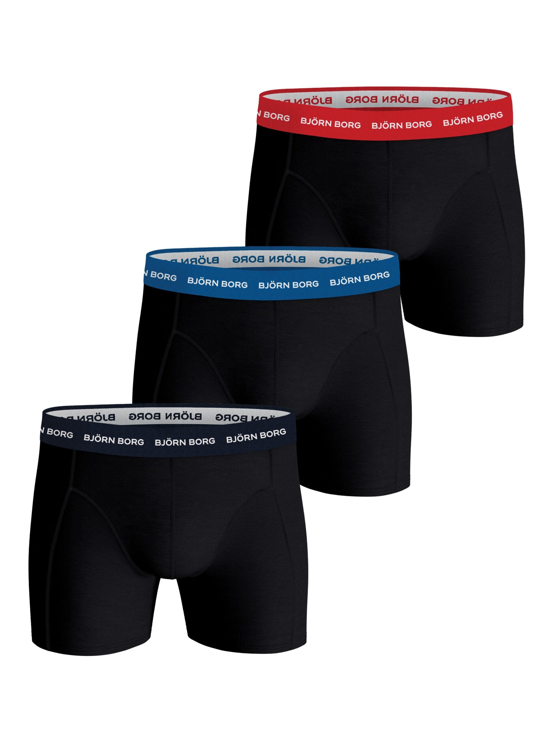 Bjorn Borg Ανδρικά Εσώρουχα 3τεμ. - Cotton Stretch Boxers 3p - 10004232-MP002 - Black