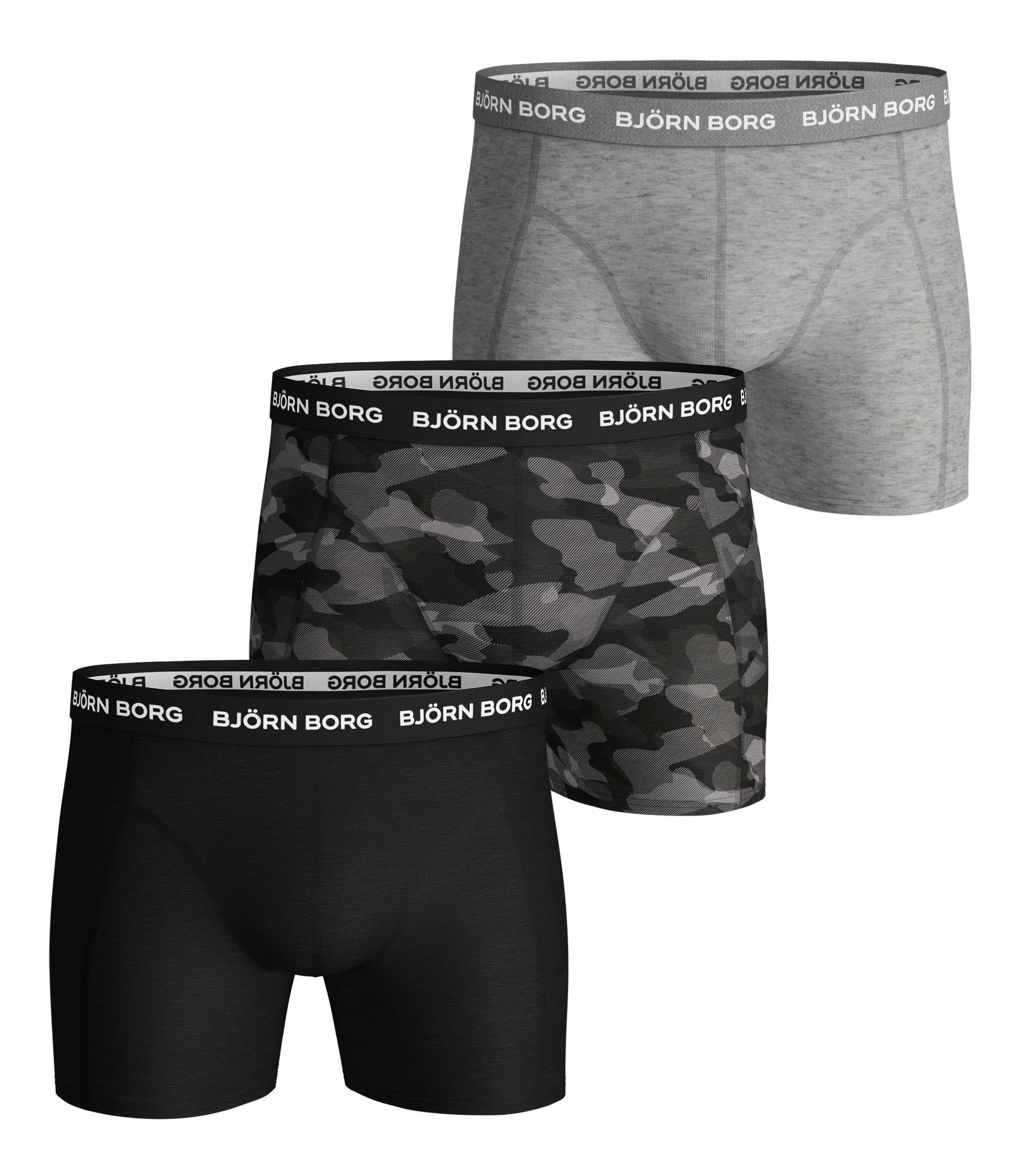 Bjorn Borg Ανδρικά Εσώρουχα 3τεμ. - Cotton Stretch Boxers 3p - 10004232-MP008 - Multipack 8