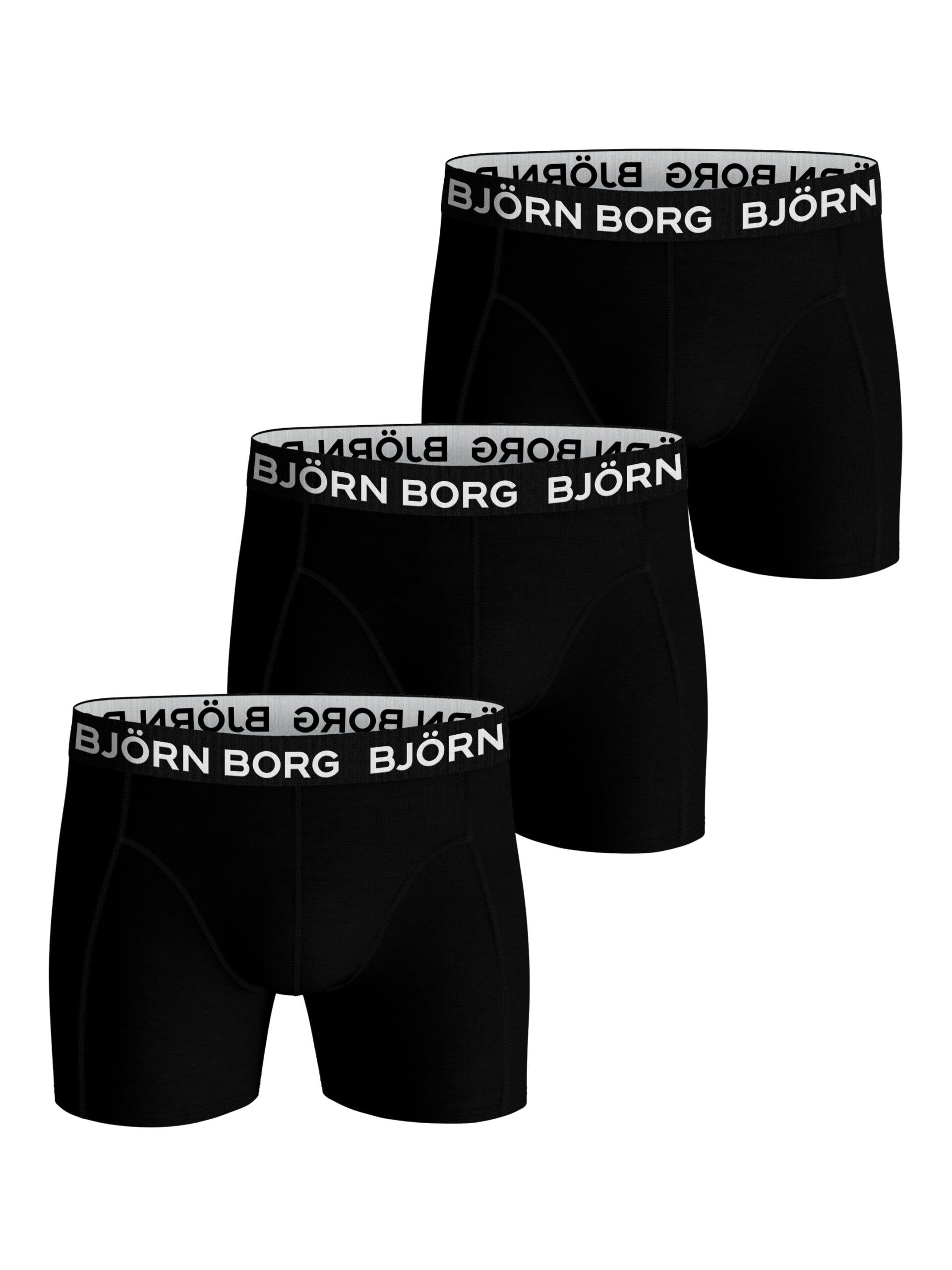 Bjorn Borg Ανδρικά Εσώρουχα 3τεμ. - Cotton Stretch Boxers 3p - 10004233-MP001 - Black