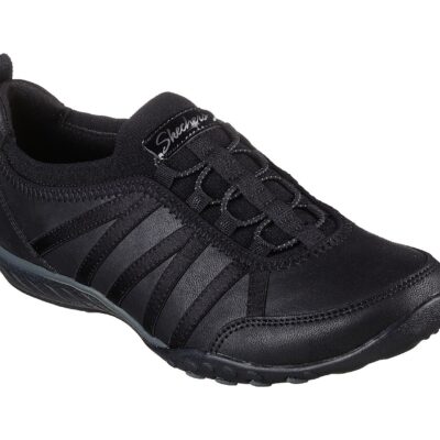 Skechers Παπούτσι Γυναικείο - Relaxed Fit: Breathe-Easy - Remember Me -100371-BBK - Black