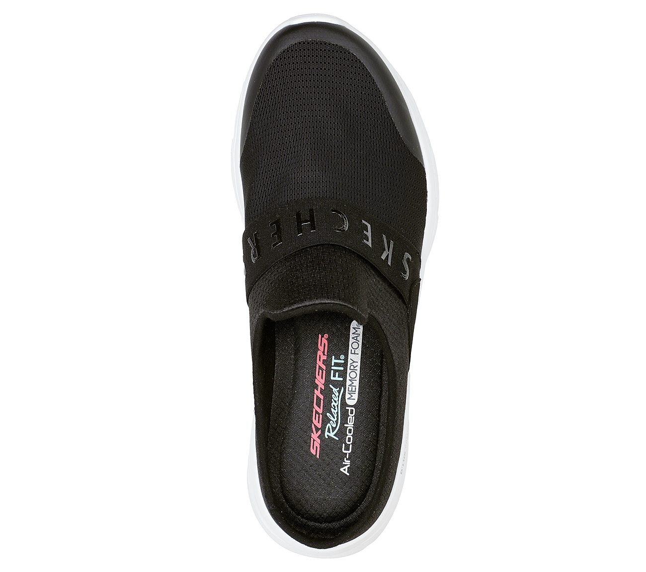 Skechers Παπούτσι Γυναικείο - Relaxed Fit: DLux Comfort -Enthusiast -104338-BKW - Black-White - Image 3