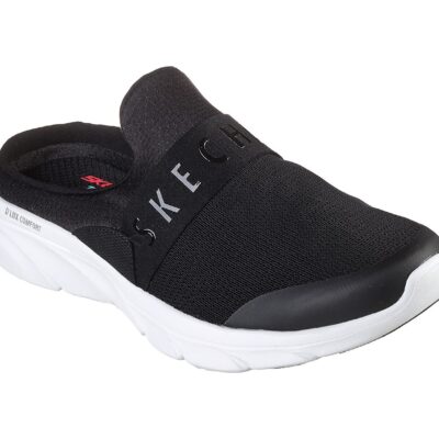 Skechers Παπούτσι Γυναικείο - Relaxed Fit: DLux Comfort -Enthusiast -104338-BKW - Black-White