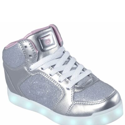 Skechers Παπούτσι  Γιά Κορίτσι - Energy Lights: E-Pro Glitter Glow 10940L-SIL Silver