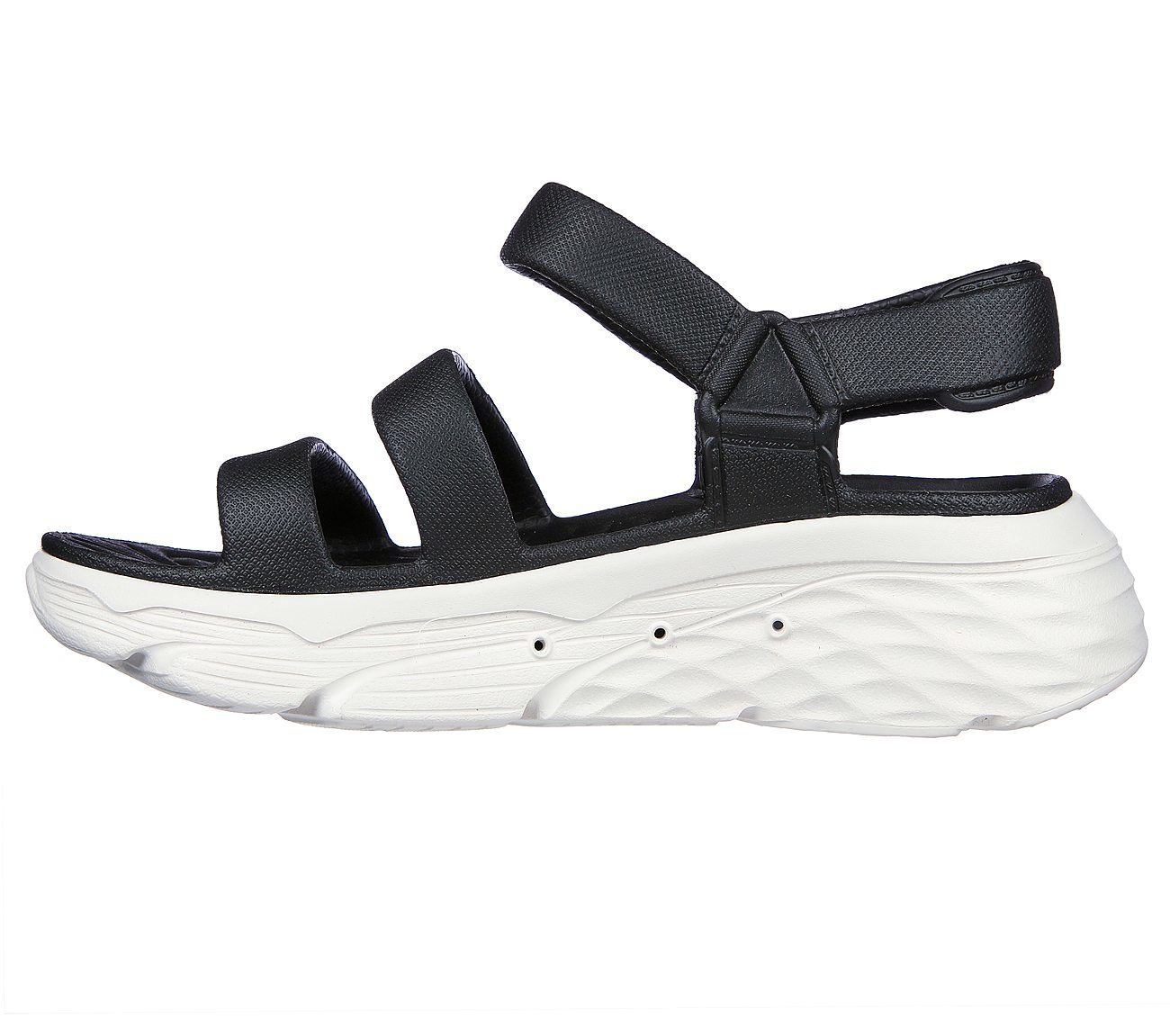 Skechers Σανδάλια Πέδιλα Γυναικεία - Foamies: Max Cushioning - Aura 111126-BKW Black - Image 2