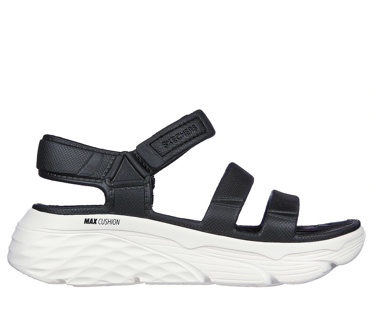 Skechers Σανδάλια Πέδιλα Γυναικεία - Foamies: Max Cushioning - Aura 111126-BKW Black - Image 6
