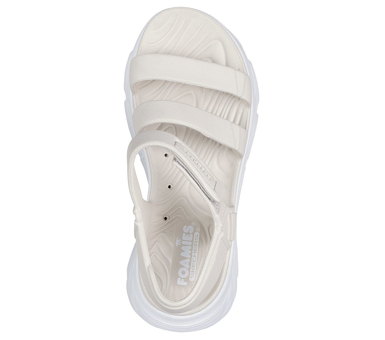 Skechers Σανδάλια Πέδιλα Γυναικεία - Foamies: Max Cushioning - Aura 111126-NAT NATURAL - Image 4
