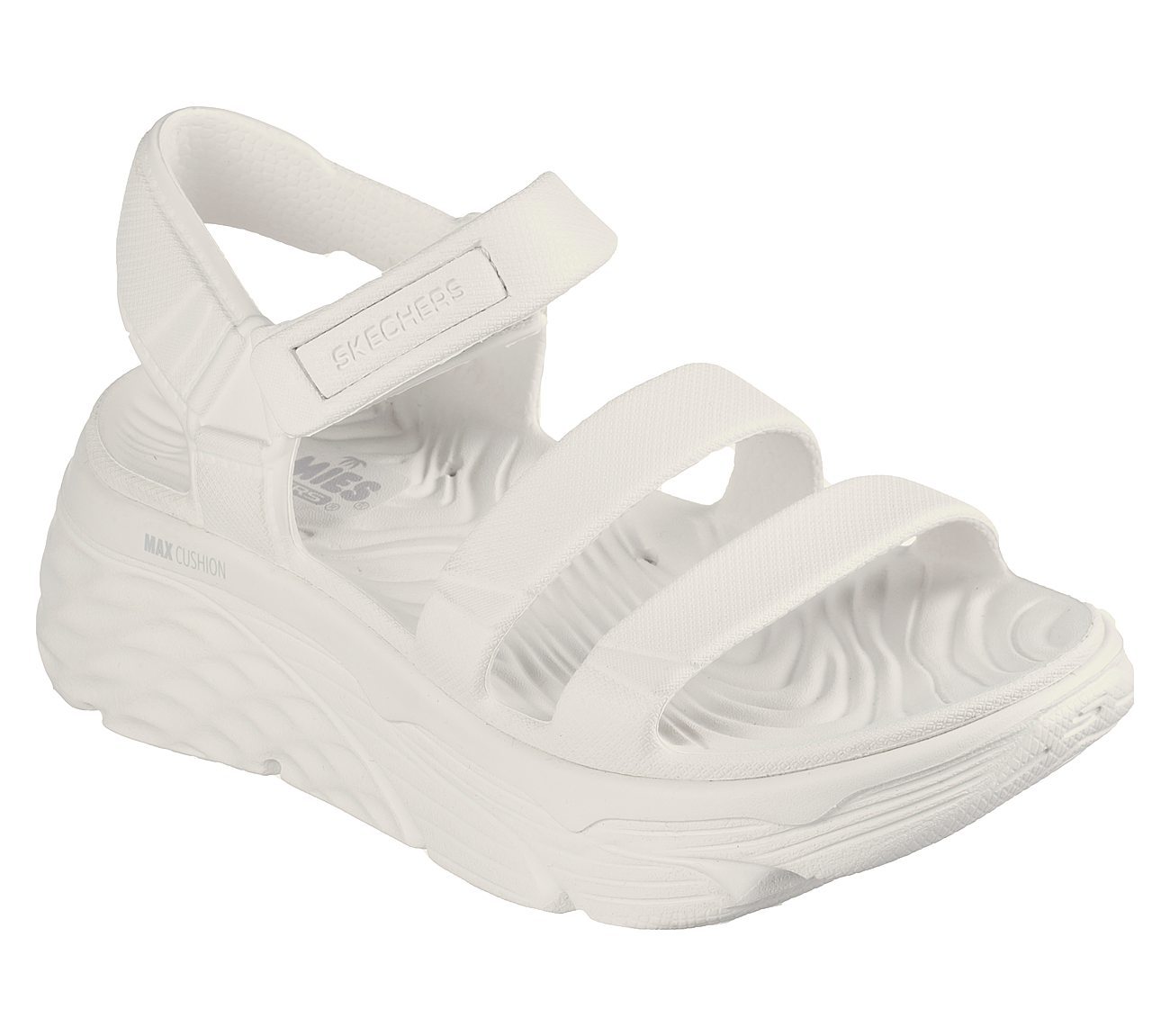Skechers Σανδάλια Πέδιλα Γυναικεία - Foamies: Max Cushioning - Aura 111126-WHT White