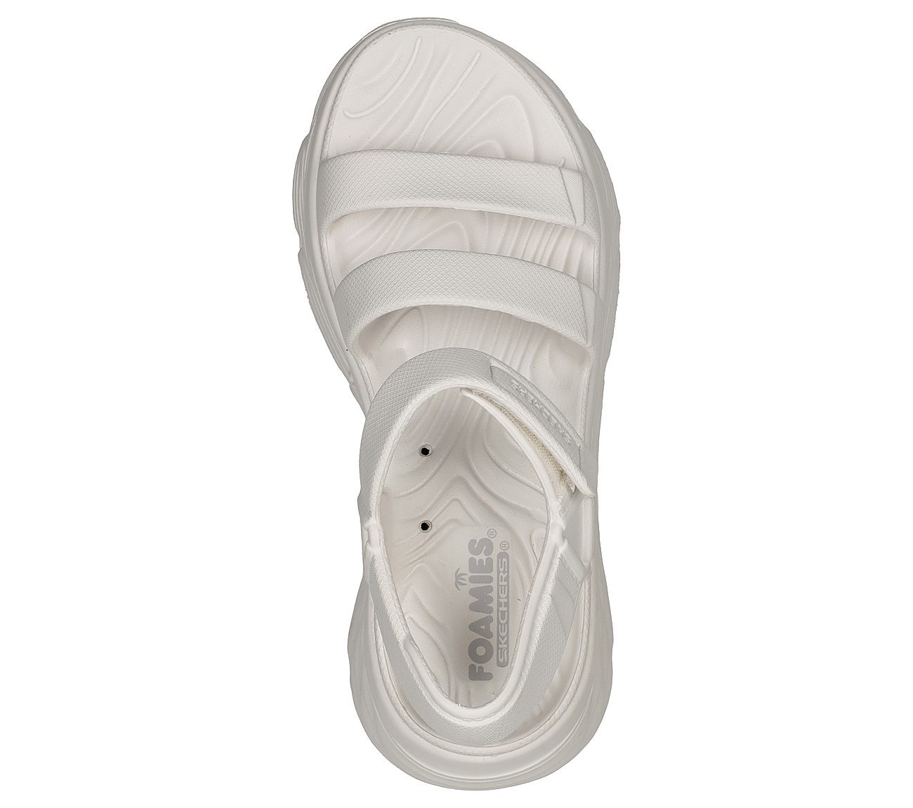 Skechers Σανδάλια Πέδιλα Γυναικεία - Foamies: Max Cushioning - Aura 111126-WHT White - Image 4