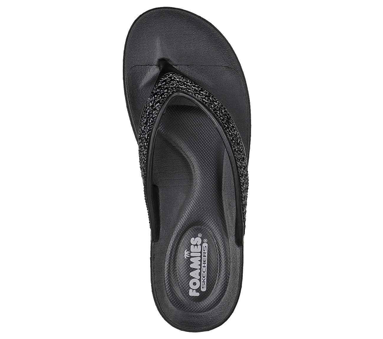 Skechers Γυναικείο Πέδιλο-Σανδάλι - O-T-G Sandals -Foamies Glitzy - 111224-BBK - Black - Image 4