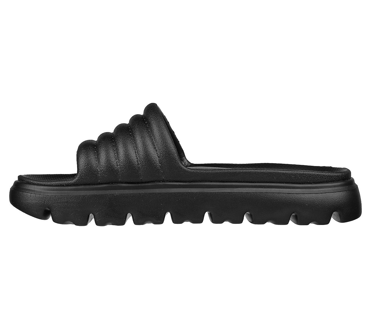 Skechers Παντόφλες Γυναικείες - Foamies: Top-Level - 111450-BBK Black - Image 2