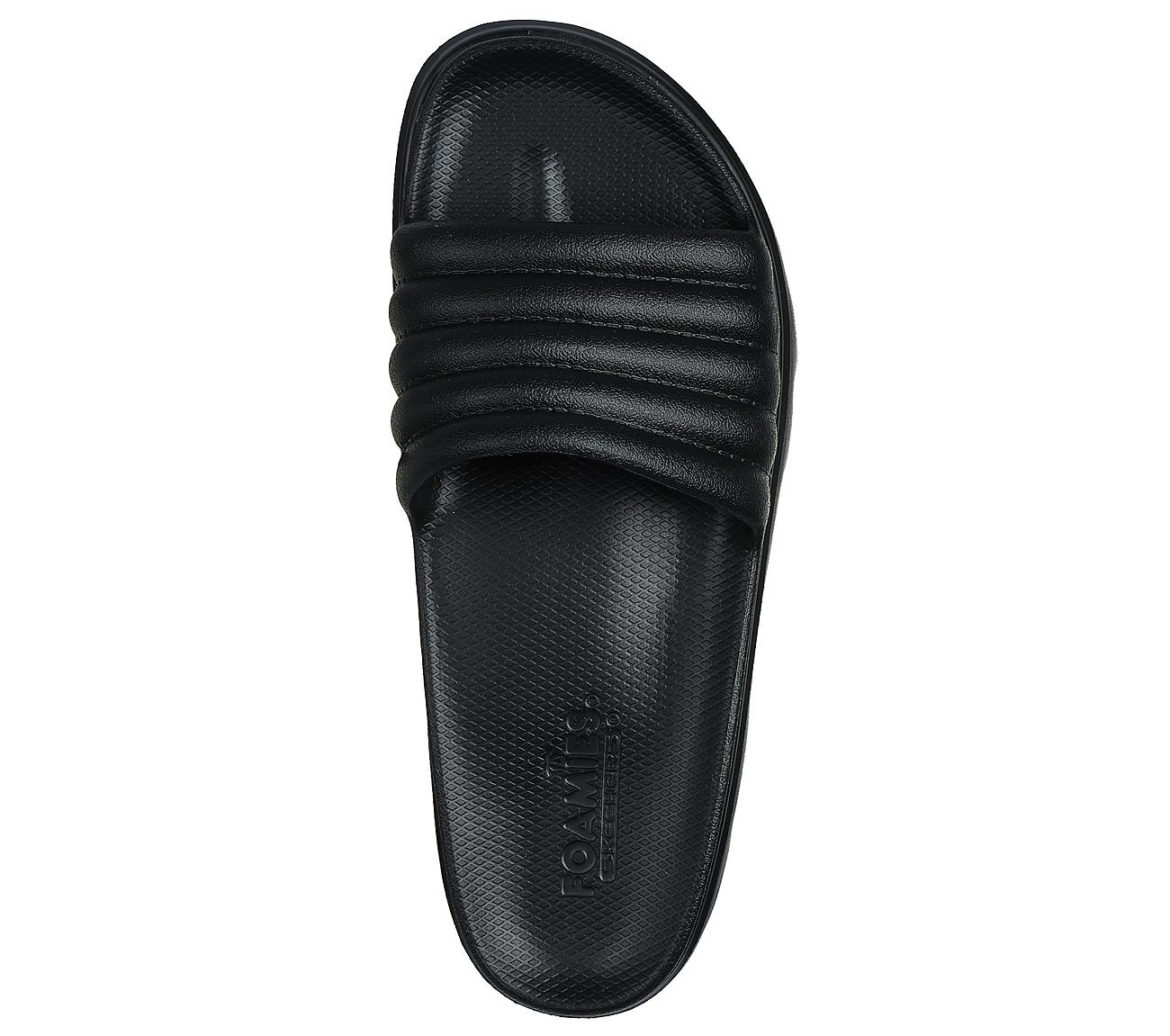 Skechers Παντόφλες Γυναικείες - Foamies: Top-Level - 111450-BBK Black - Image 4