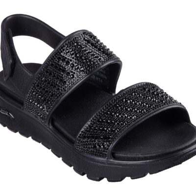 Skechers Γυναικείο Πέδιλο - Foamies: Arch Fit Footsteps - Enchant - 111531-BBK - Black