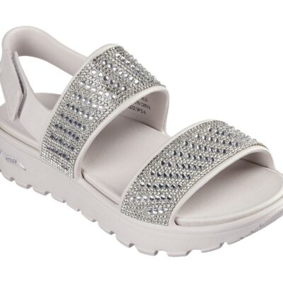 Skechers Γυναικείο Πέδιλο - Foamies: Arch Fit Footsteps - Enchant - 111531-NAT NATURAL