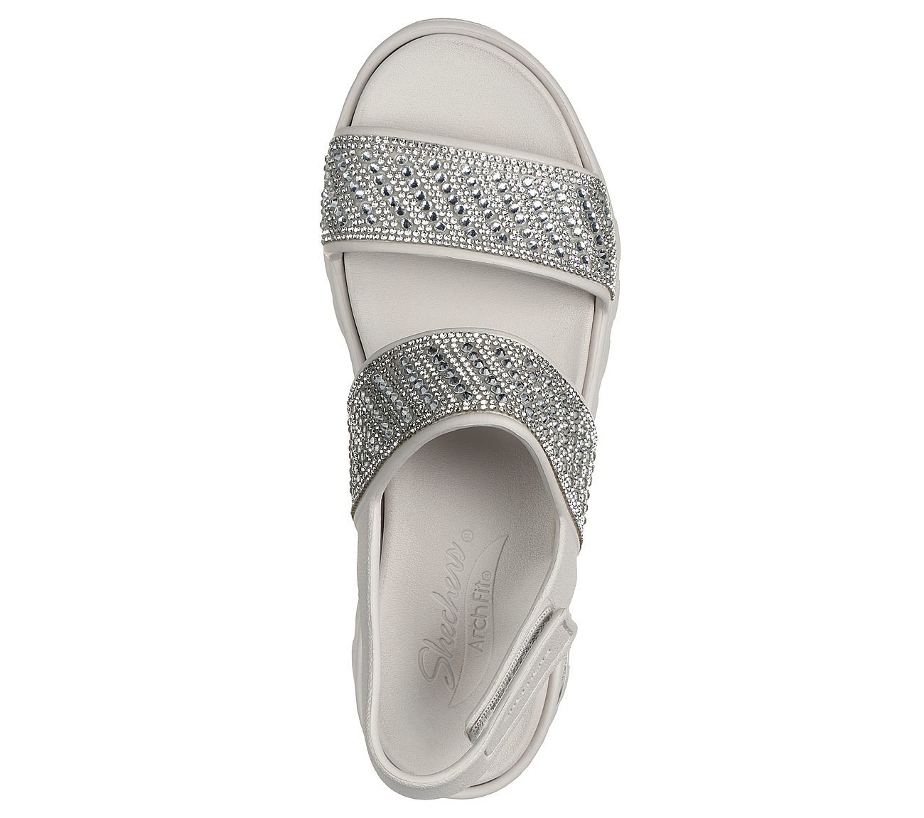 Skechers Γυναικείο Πέδιλο - Foamies: Arch Fit Footsteps - Enchant - 111531-NAT NATURAL - Image 4
