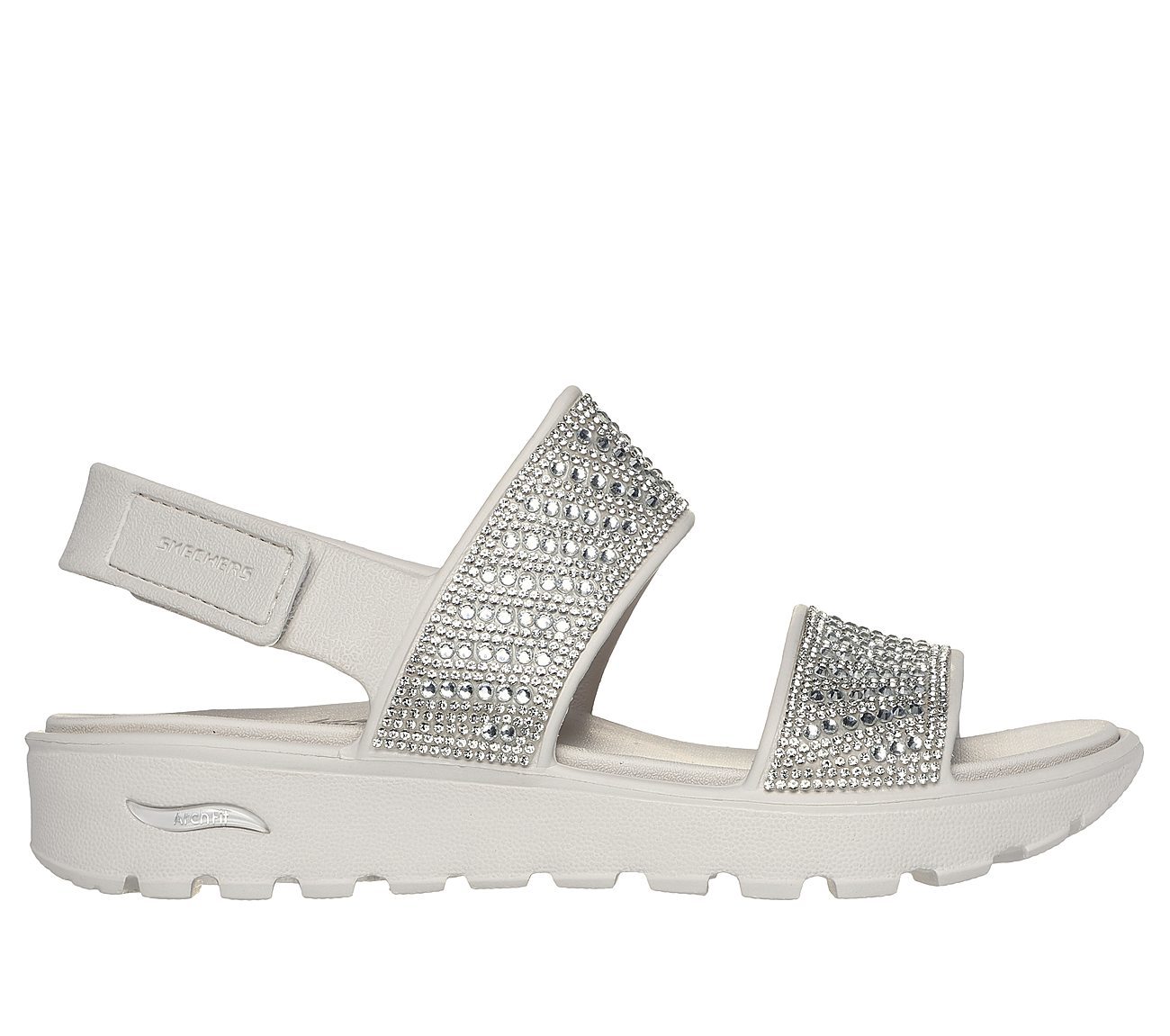 Skechers Γυναικείο Πέδιλο - Foamies: Arch Fit Footsteps - Enchant - 111531-NAT NATURAL - Image 6